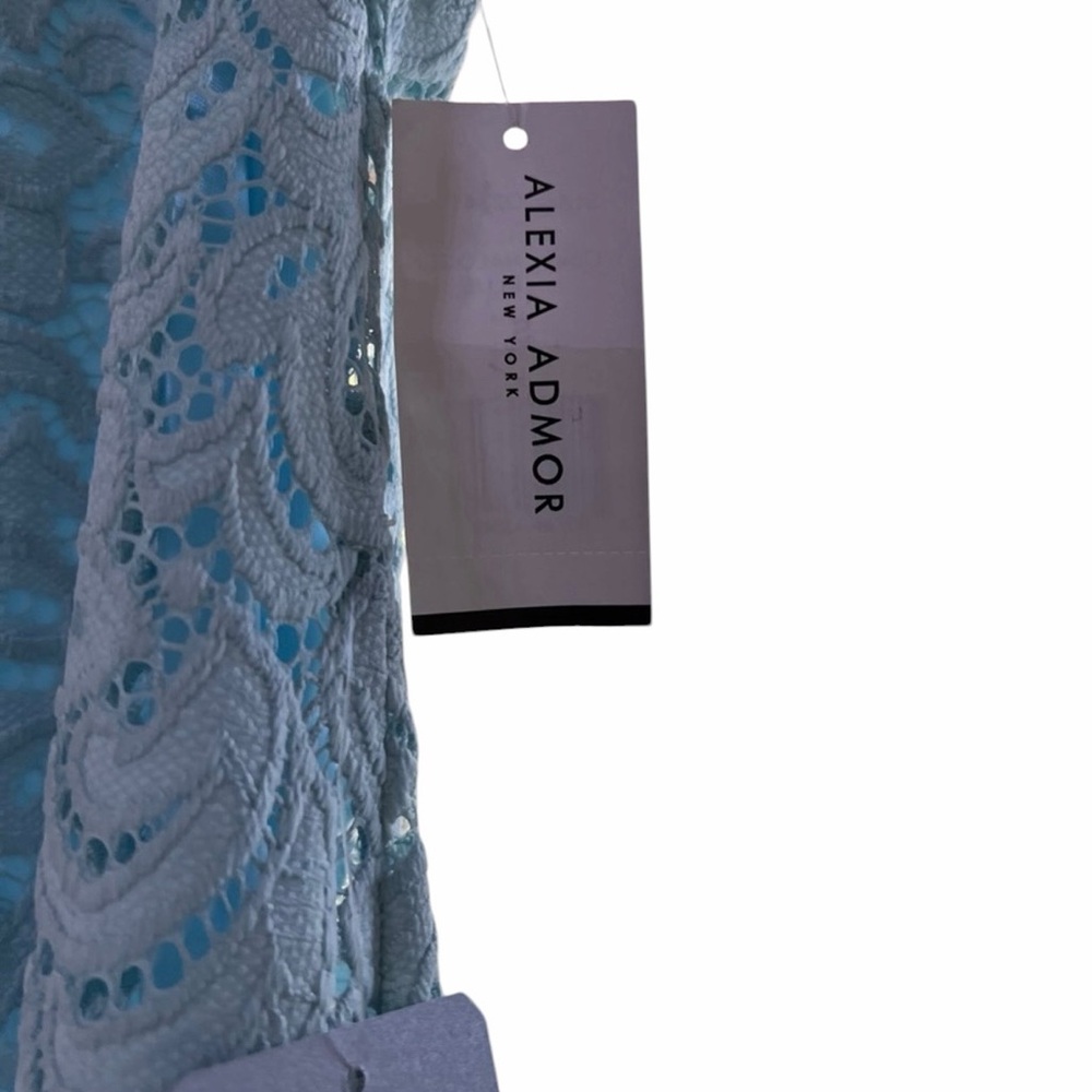 Beautiful Patterned Blue Dress - Picture 6 of 8